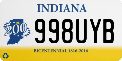 IN license plate 998UYB