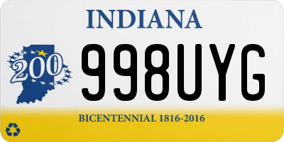 IN license plate 998UYG