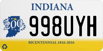 IN license plate 998UYH