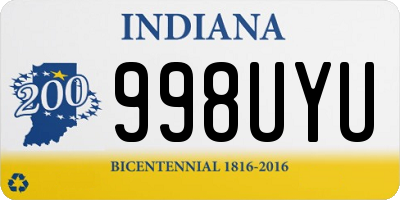 IN license plate 998UYU