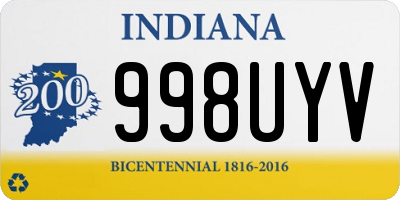 IN license plate 998UYV