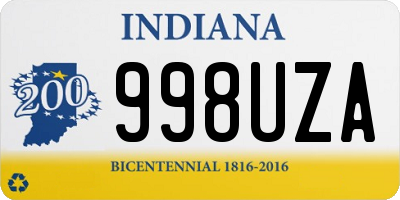 IN license plate 998UZA