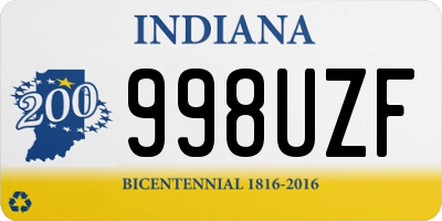 IN license plate 998UZF