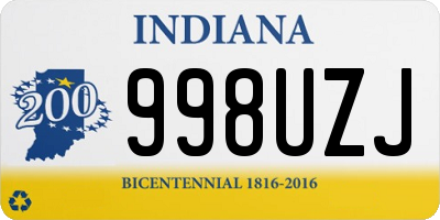 IN license plate 998UZJ