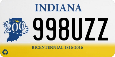 IN license plate 998UZZ