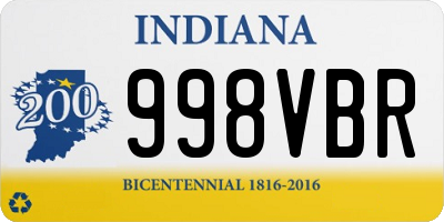 IN license plate 998VBR