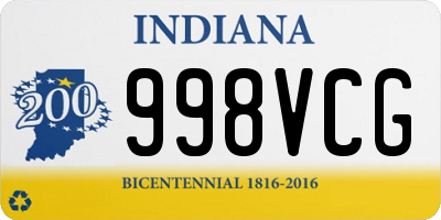 IN license plate 998VCG