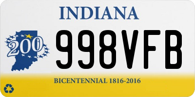 IN license plate 998VFB