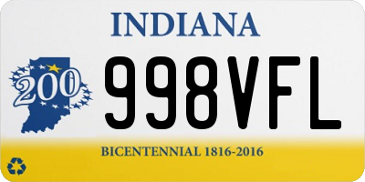 IN license plate 998VFL