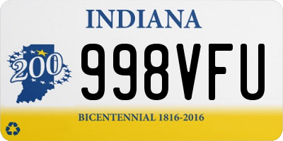 IN license plate 998VFU