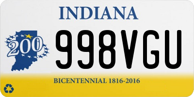 IN license plate 998VGU