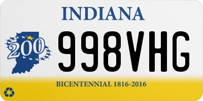 IN license plate 998VHG