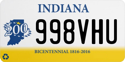 IN license plate 998VHU