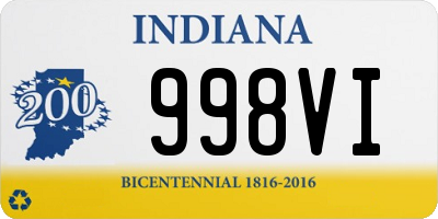 IN license plate 998VI
