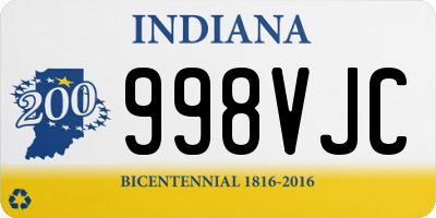 IN license plate 998VJC