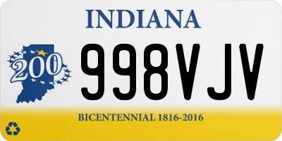 IN license plate 998VJV