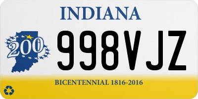 IN license plate 998VJZ