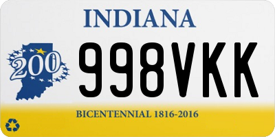 IN license plate 998VKK