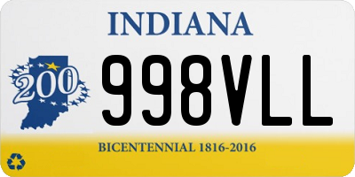 IN license plate 998VLL