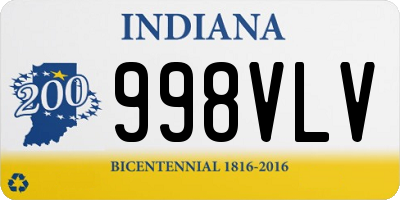IN license plate 998VLV