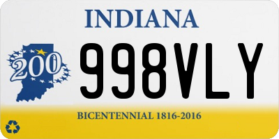 IN license plate 998VLY