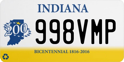 IN license plate 998VMP