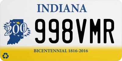 IN license plate 998VMR