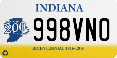 IN license plate 998VNO