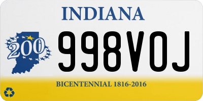 IN license plate 998VOJ