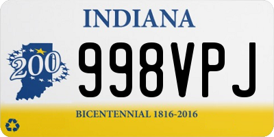 IN license plate 998VPJ