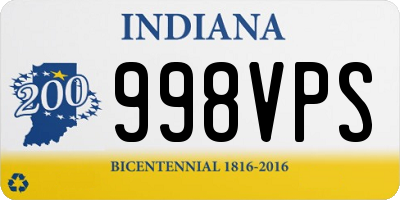 IN license plate 998VPS