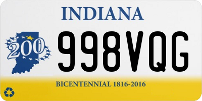 IN license plate 998VQG