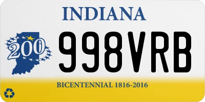 IN license plate 998VRB