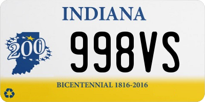 IN license plate 998VS