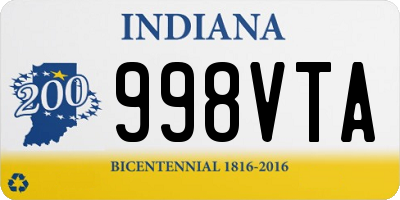 IN license plate 998VTA
