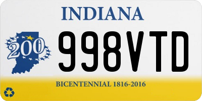 IN license plate 998VTD