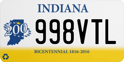 IN license plate 998VTL