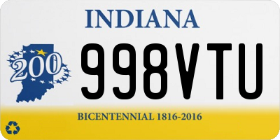 IN license plate 998VTU