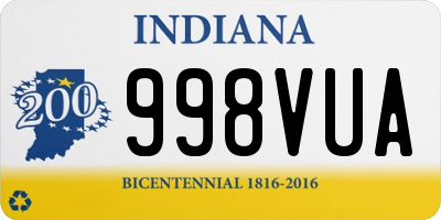 IN license plate 998VUA