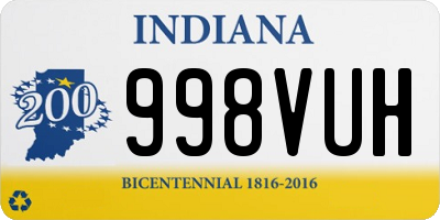 IN license plate 998VUH