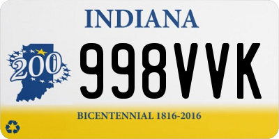 IN license plate 998VVK