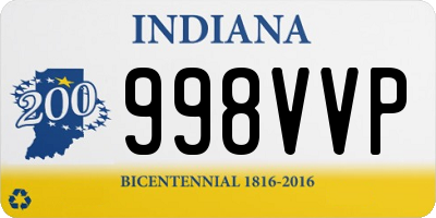 IN license plate 998VVP