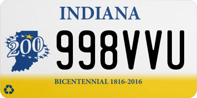 IN license plate 998VVU