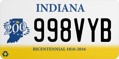 IN license plate 998VYB