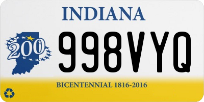 IN license plate 998VYQ