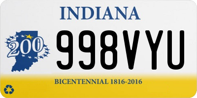 IN license plate 998VYU