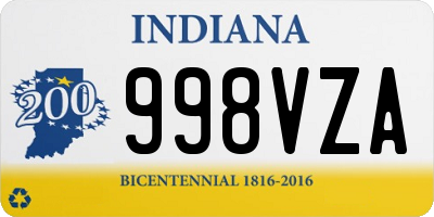 IN license plate 998VZA