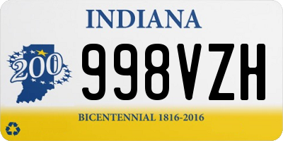 IN license plate 998VZH