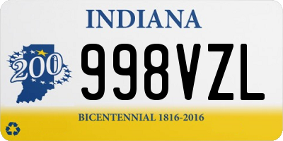 IN license plate 998VZL