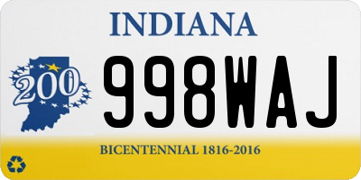 IN license plate 998WAJ